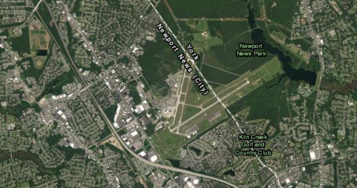 Plane Crashes At Newport News Williamsburg International Airport