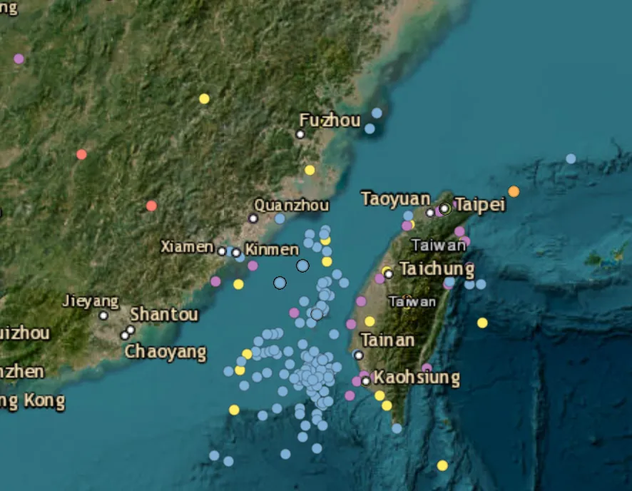 Seven Chinese military ships tracked around Taiwan