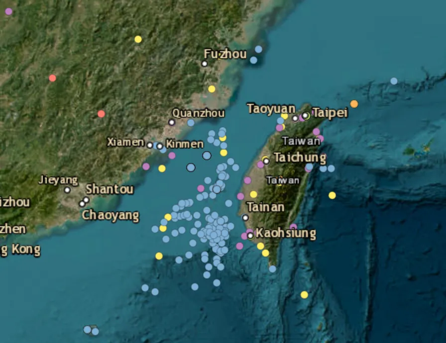 Seven Chinese military aircraft, four naval ships tracked around Taiwan