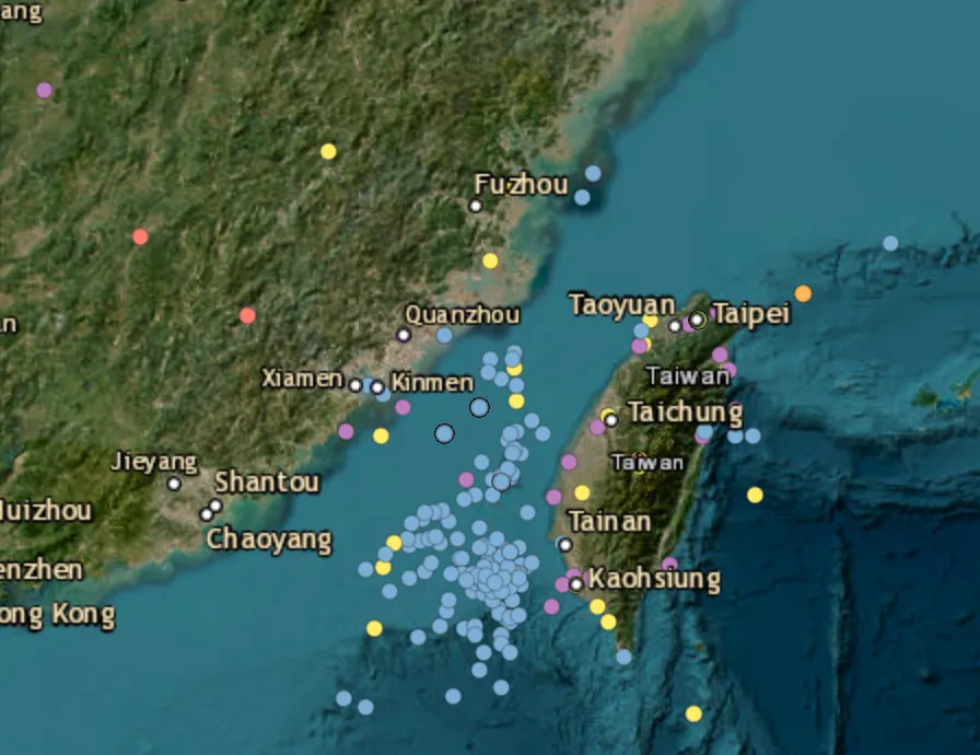 15 Chinese military aircraft, four naval ships tracked around Taiwan