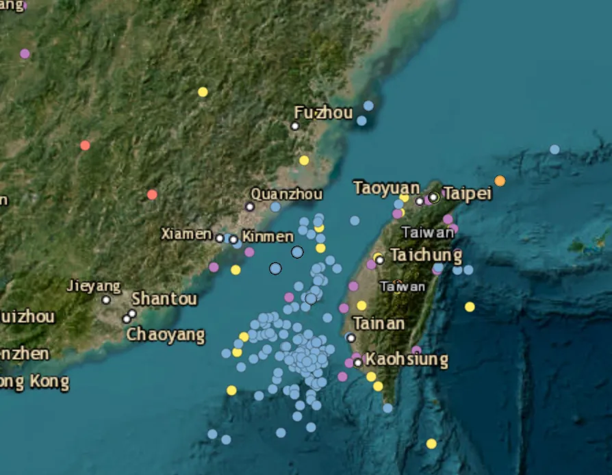 33 Chinese military aircraft, six naval ships tracked around Taiwan