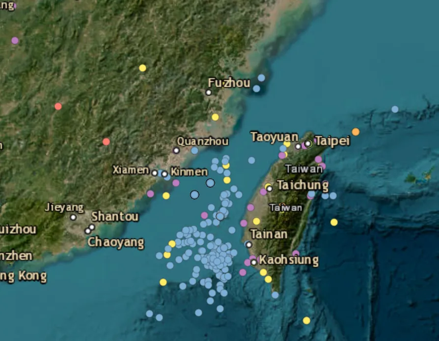 Seven Chinese military aircraft, four naval ships, one balloon tracked around Taiwan