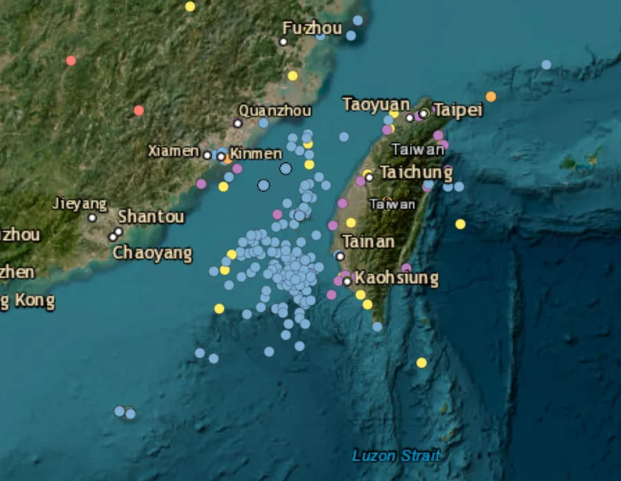 15 Chinese military aircraft, 10 naval vessels tracked around Taiwan