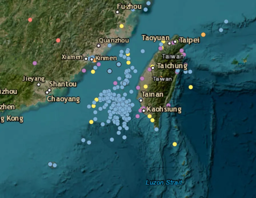 Seven Chinese naval ships and four Coast Guard vessels tracked around Taiwan