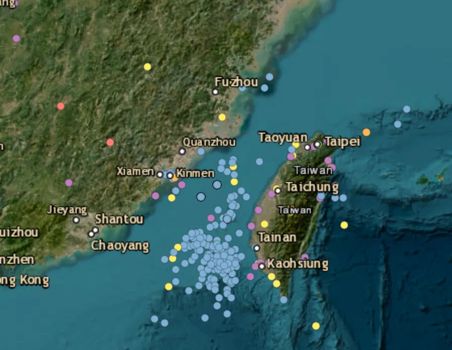 Nine Chinese aircraft and four ships tracked around Taiwan