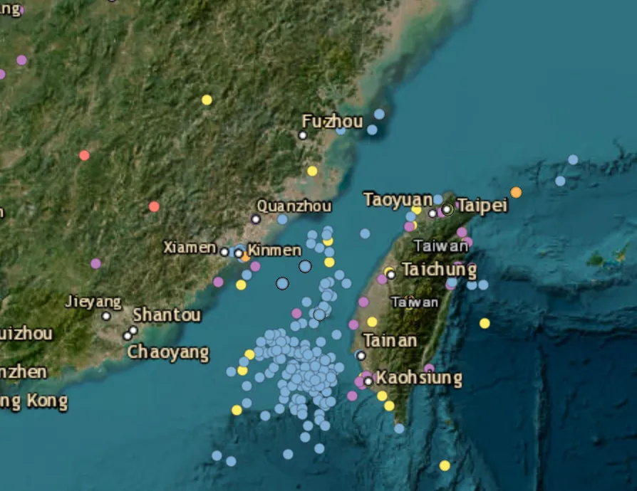 17 Chinese military aircraft and eight naval vessels tracked around Taiwan