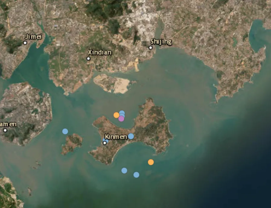 Three Chinese fishermen missing after collision off the coast of Kinmen