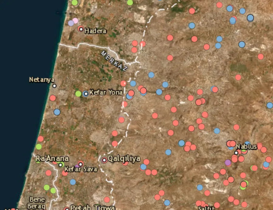 Weapons recovered in Taibe and Netanya