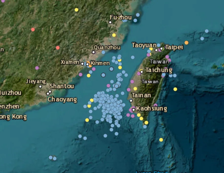 41 Chinese military aircraft and seven naval vessels tracked around Taiwan