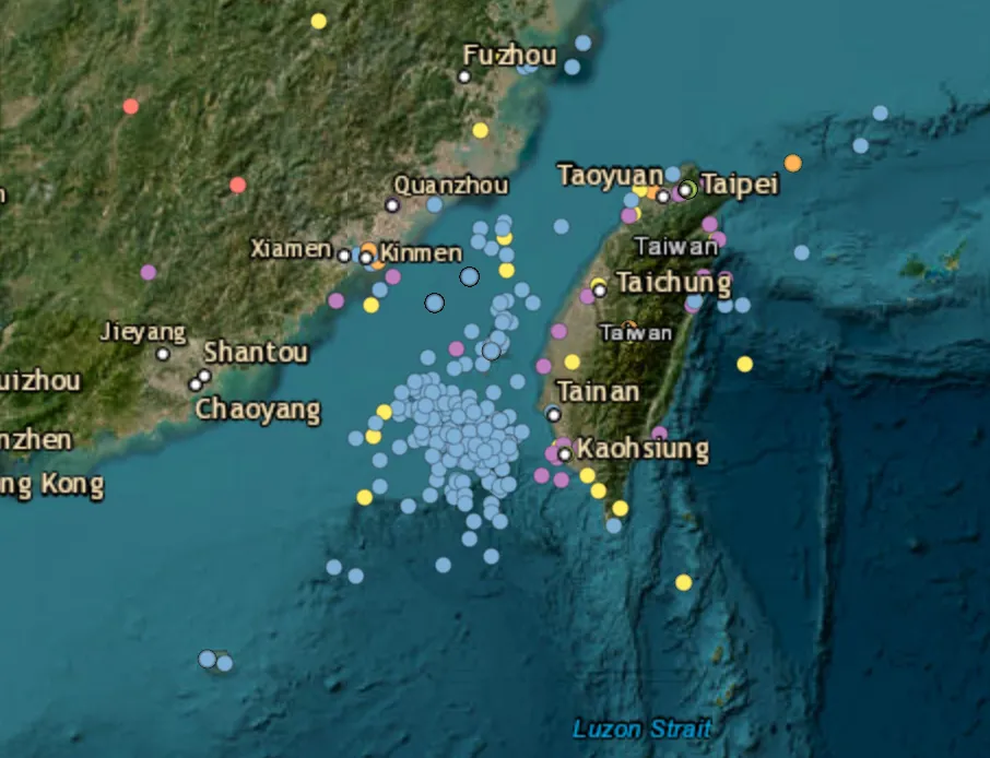 Six Chinese military aircraft and six naval ships tracked around Taiwan