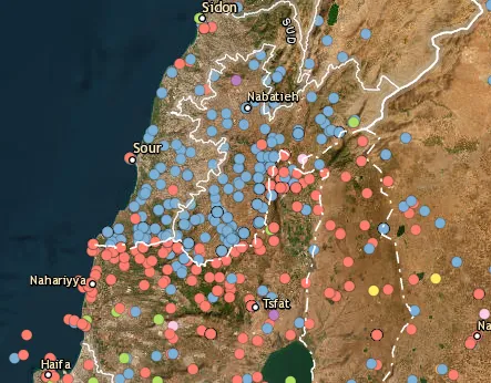 Dozens of Hezbollah sites hit by Israeli forces