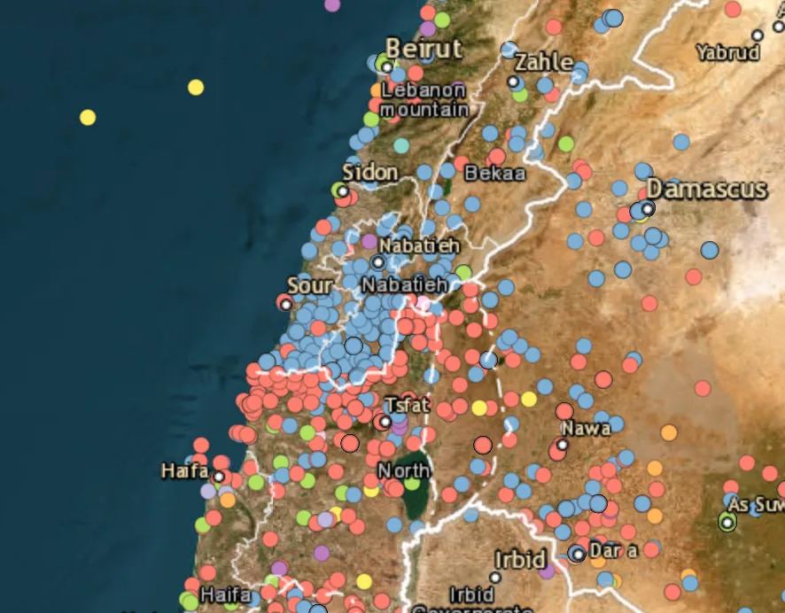 Dozens of Hezbollah targets hit in Lebanon