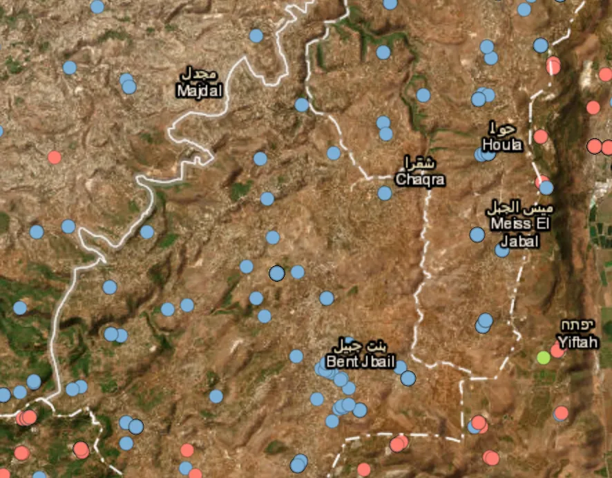 Hezbollah sites targeted throughout Lebanon