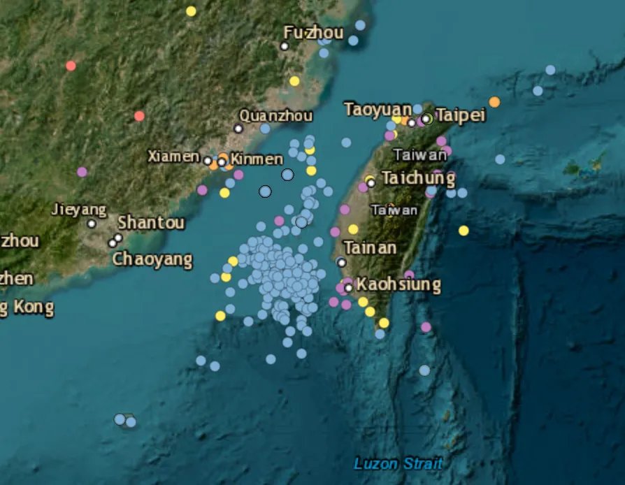 22 Chinese military aircraft and five naval vessels tracked around Taiwan