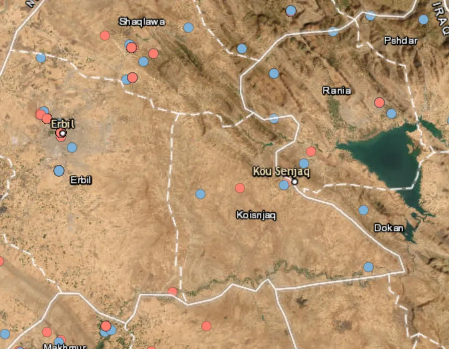 Turkish drone strikes target PKK vehicles in Erbil Province