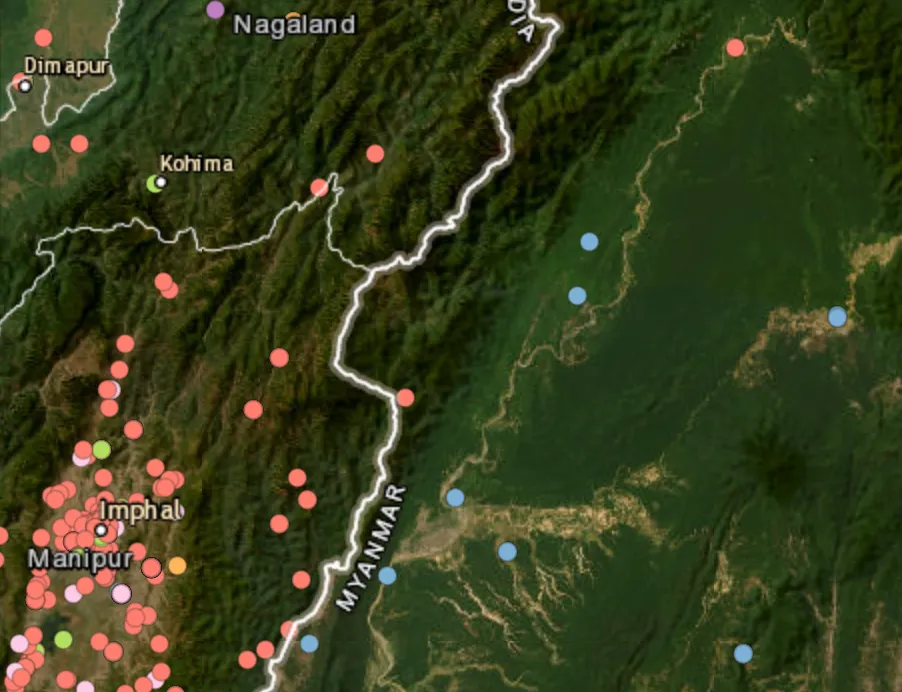 Clash between Indian and Myanmar insurgents kill six rebels