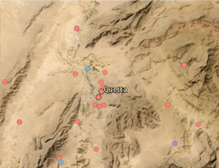 Assailants launch mortar attack on Pakistani military base in Quetta