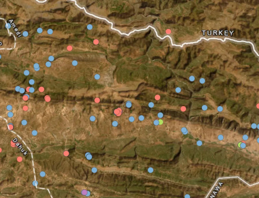 Turkish airstrikes target PKK positions in Al-Amadiya district