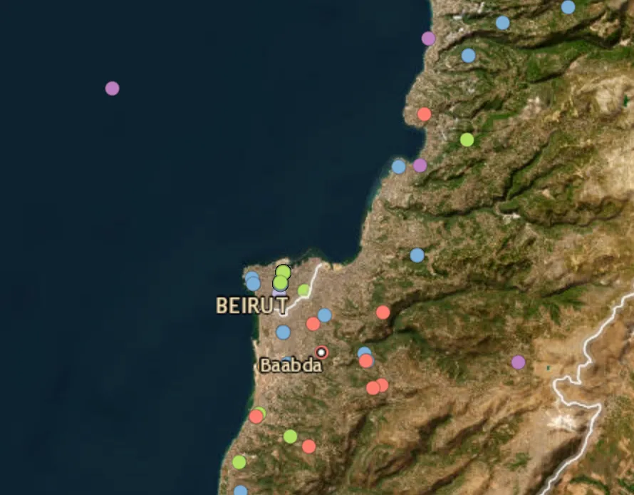 Beirut area hit by Israeli strikes