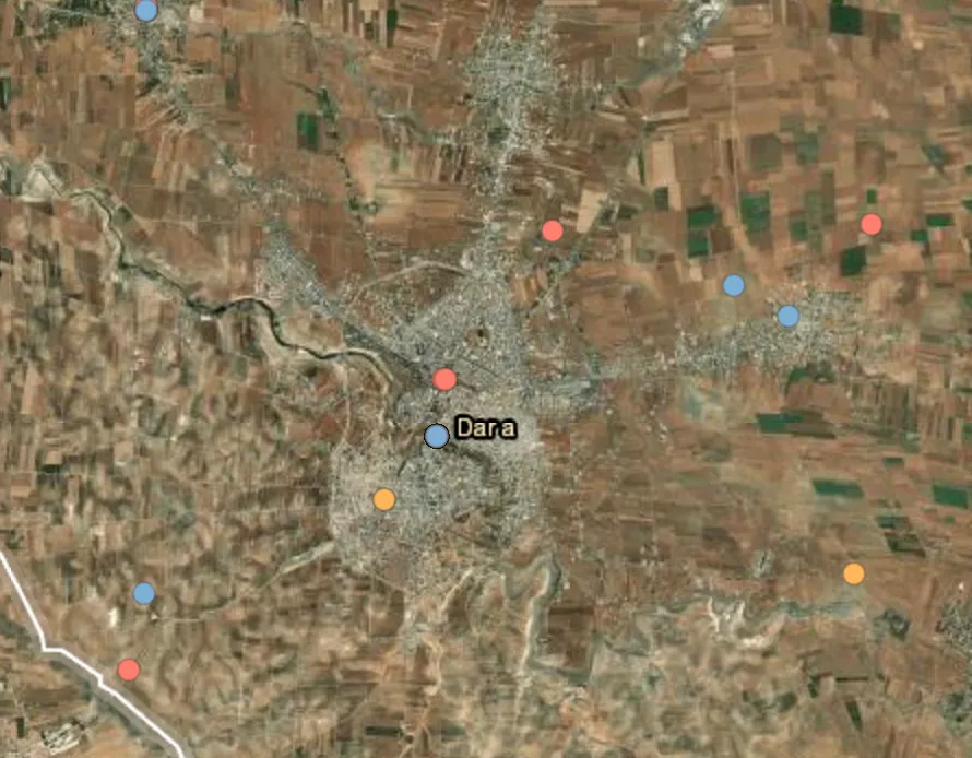 Gunmen attack a checkpoint in Daraa