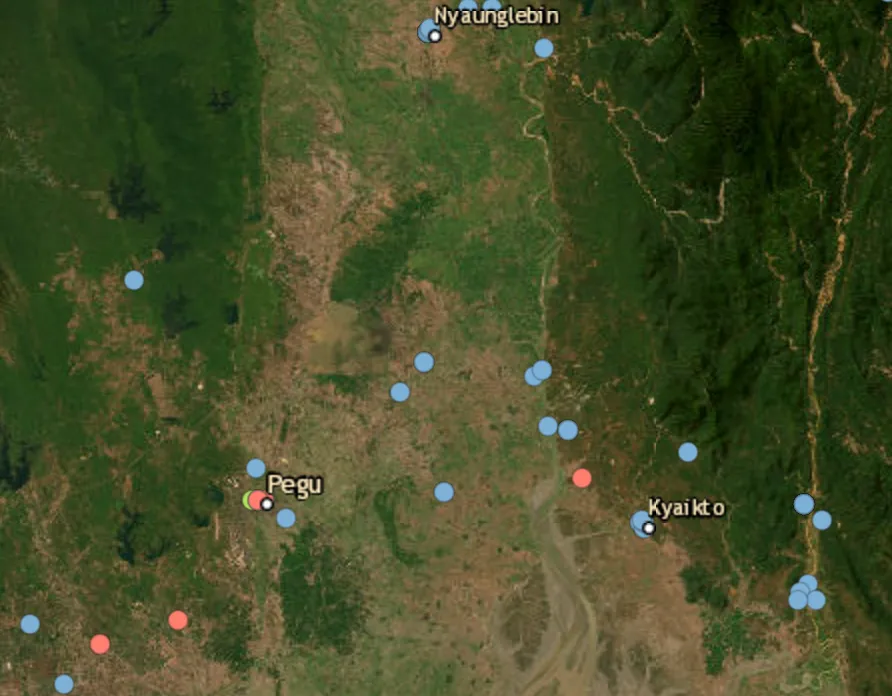 Junta forces arrested two villagers in Waw Township after the discovery of a buried arms cache