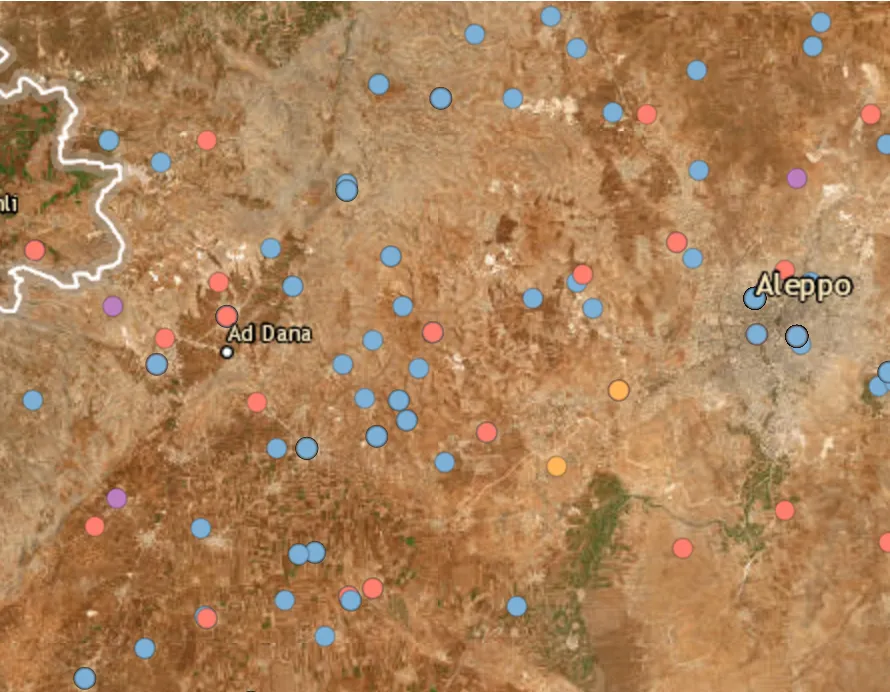 Drones and artillery hit the Aleppo countryside