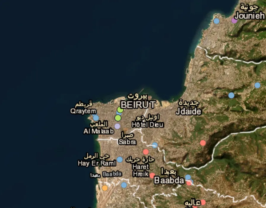 Airstrikes target Beirut suburbs