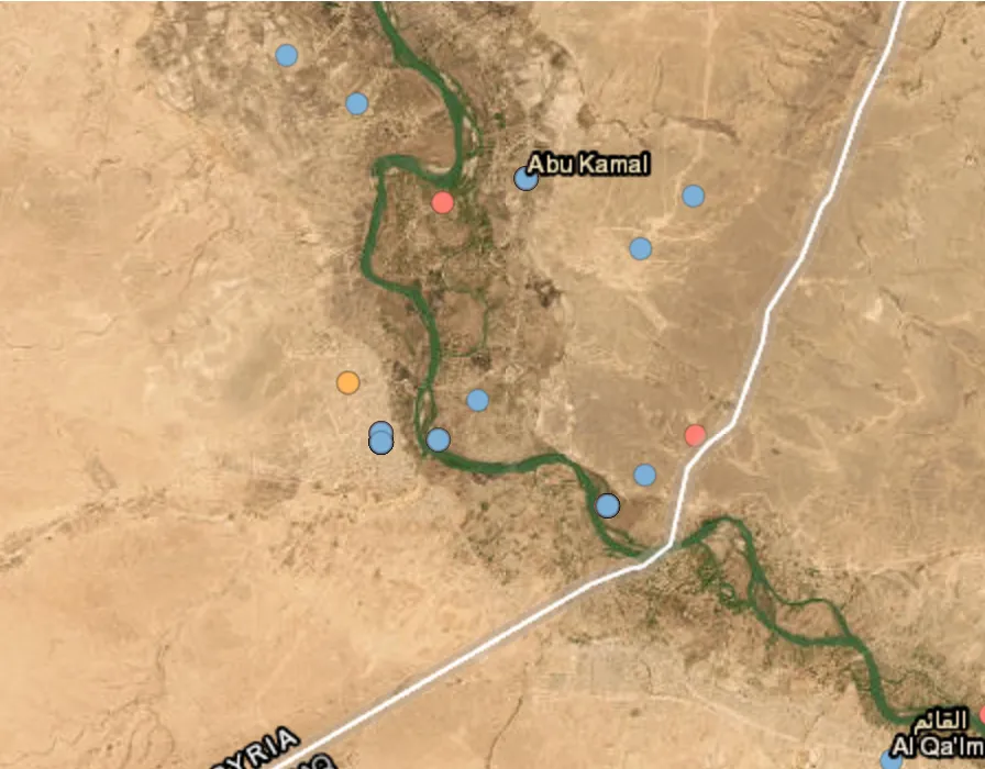 Airstrikes reported in Al-Bokamal area