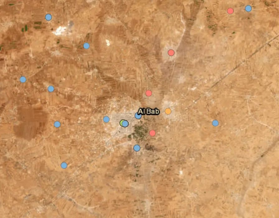 Russian airstrikes reported in the Al-Bab area