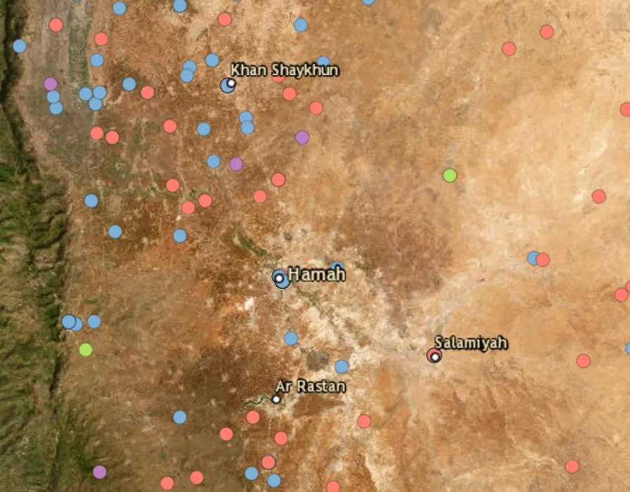 HTS rockets target Mahrada area