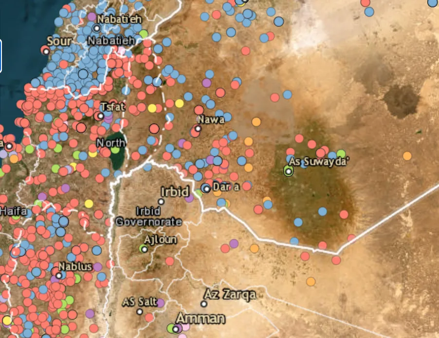 Protests reported in southern Syria