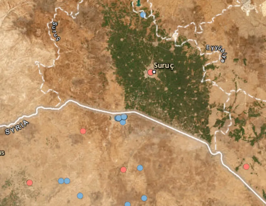 Drone strike reported in the Kobane area