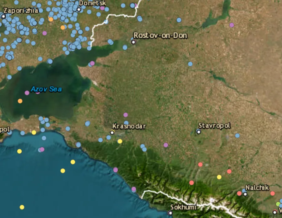 Oil spill reaches Krasnodar