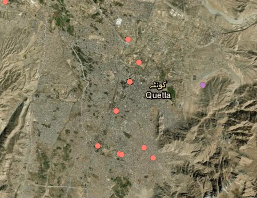 Pipeline explodes in the Quetta area