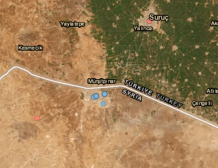 Shelling reported in the Kobane area