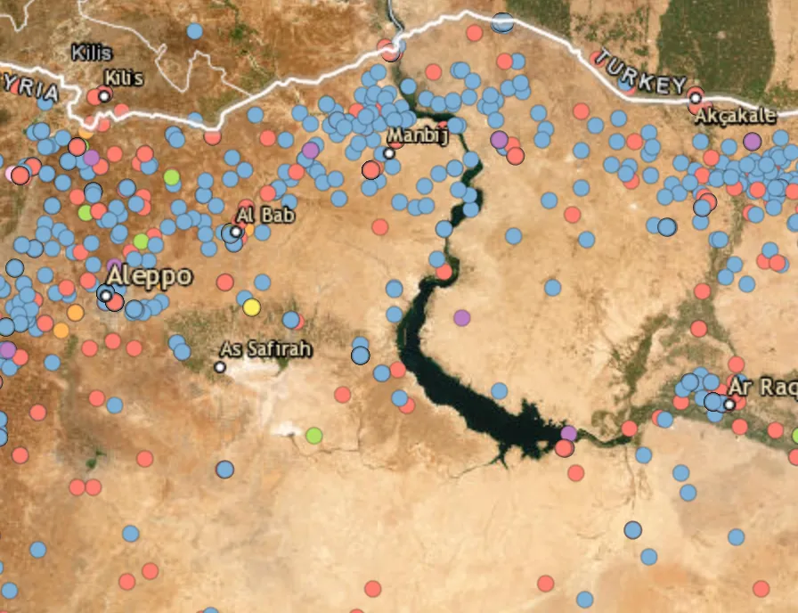 Clashes reported in the Manbij area