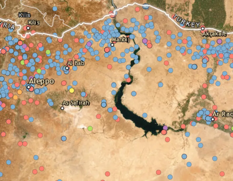 Clashes reported in the Manbij area