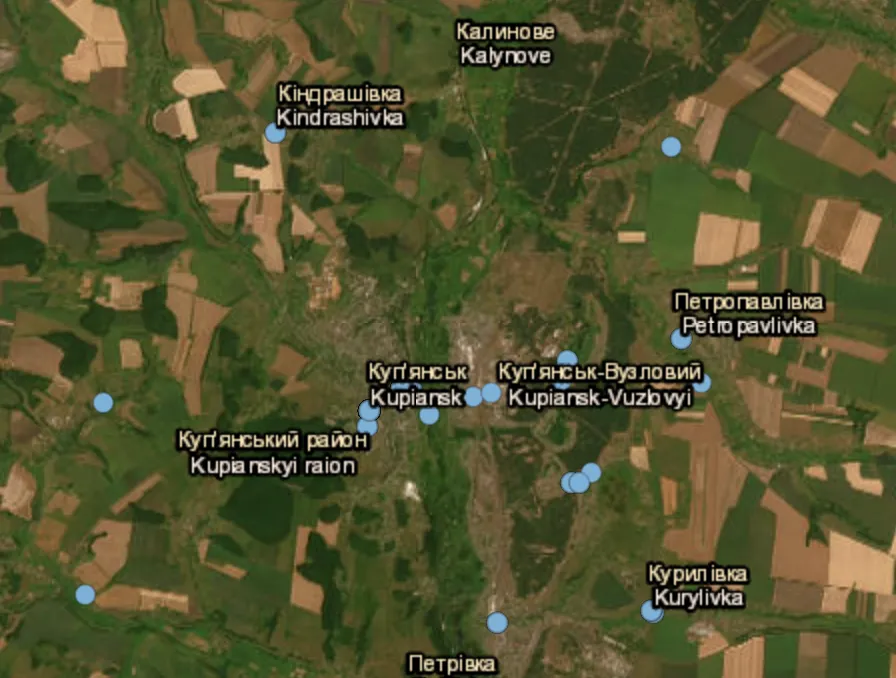 Kupiansk comes under Russian fire