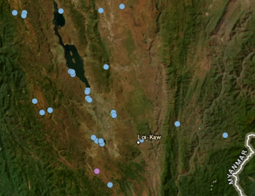 Insurgents launch a rocket attack on Loikaw during the visit of junta deputy leader