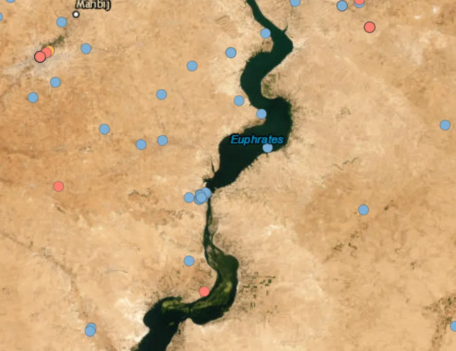 Turkish airstrikes continue in the Manbij area