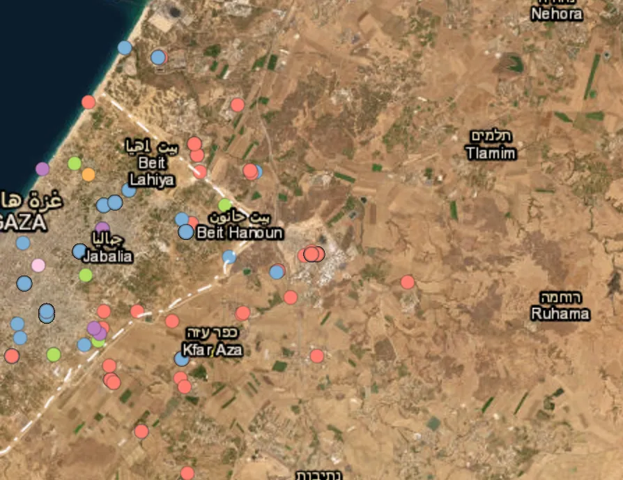 Projectile hits the Nir Am area