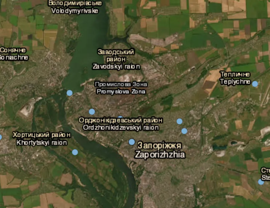 Russian attack reported in Zaporizhzhia