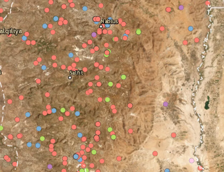 Settler attack in Sinjil