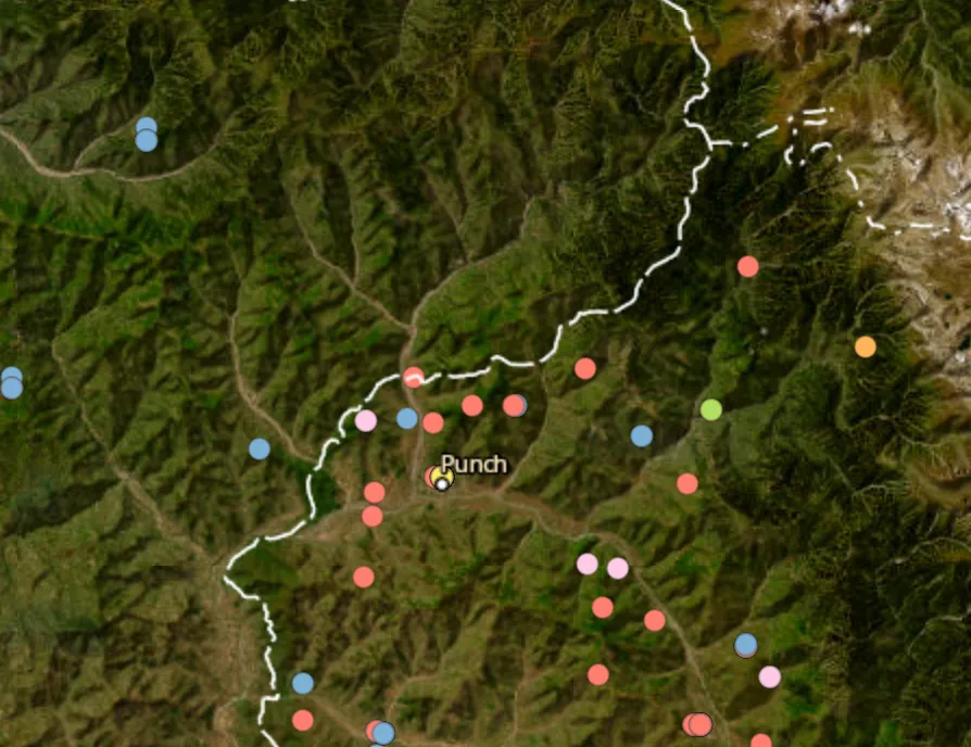 Security forces recover an IED in the village of Dalan