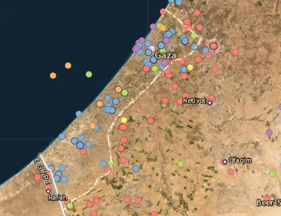 Hundreds of humanitarian aid trucks enter the Gaza Strip