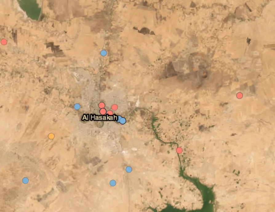 Drone strikes reported in the Al-Hasakah area