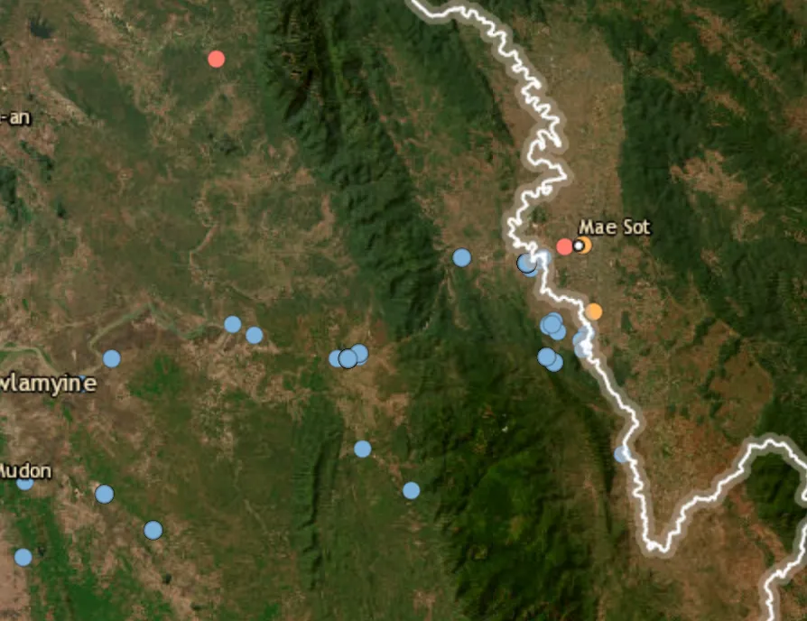 Ongoing clashes between junta forces and KNU insurgents in effort to reopen Asia Highway