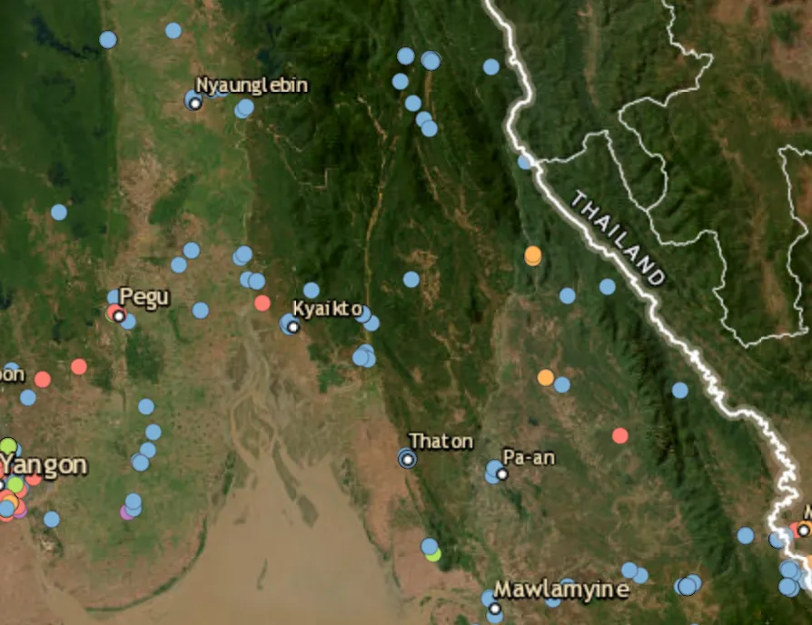 Junta forces intensify attacks on Kyaikto and Bilin Township