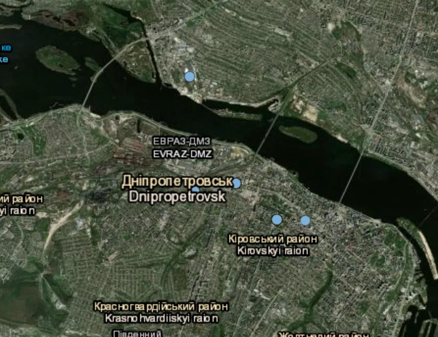 Drone targets Dnipro