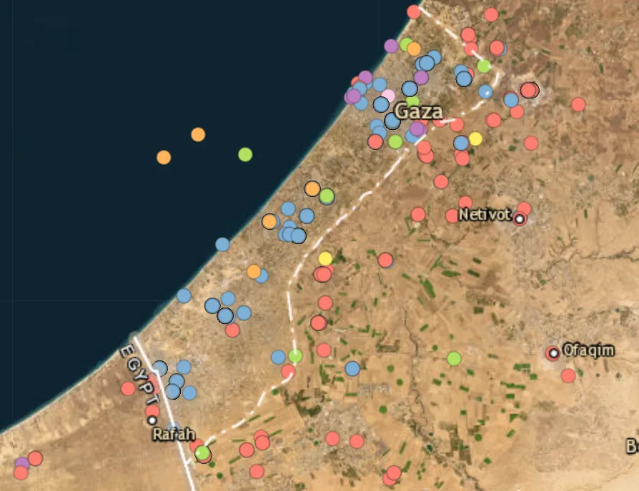 Israel opens fire in several areas of the Gaza Strip